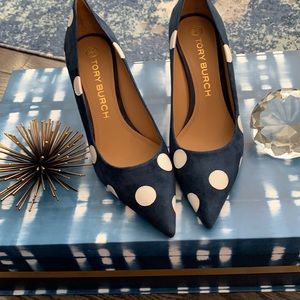 Tory Burch Penelope Polka Dot 65MM Pump SZ 10. Never worn.
